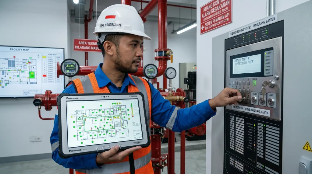 sistem pemadam kebakaran